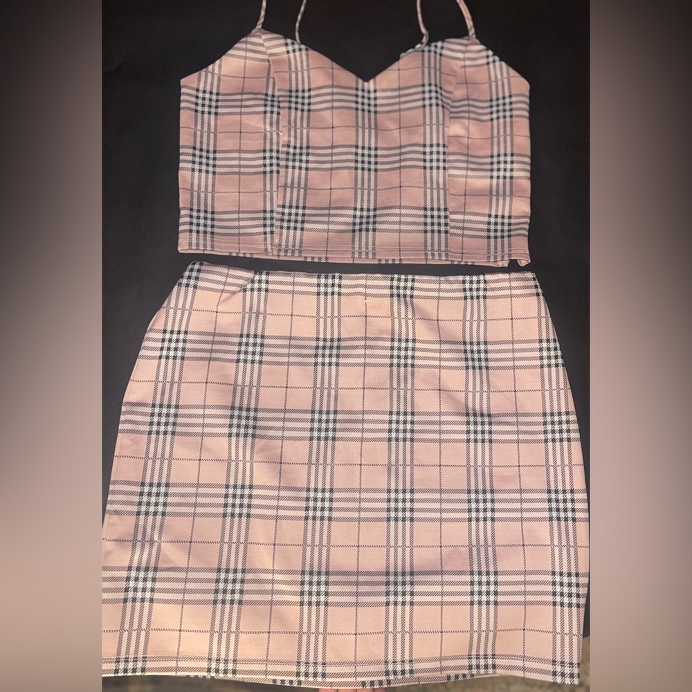 2 Piece Top & Skirt Set